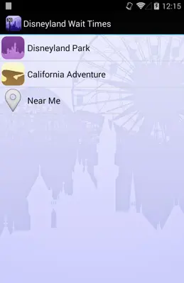 Disneyland Wait Times android App screenshot 0